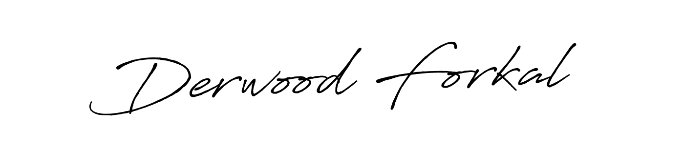 How to make Derwood Forkal name signature. Use Antro_Vectra_Bolder style for creating short signs online. This is the latest handwritten sign. Derwood Forkal signature style 7 images and pictures png
