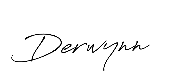 Design your own signature with our free online signature maker. With this signature software, you can create a handwritten (Antro_Vectra_Bolder) signature for name Derwynn. Derwynn signature style 7 images and pictures png
