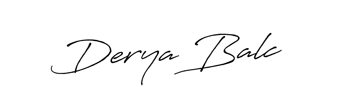 Derya Balcı stylish signature style. Best Handwritten Sign (Antro_Vectra_Bolder) for my name. Handwritten Signature Collection Ideas for my name Derya Balcı. Derya Balcı signature style 7 images and pictures png