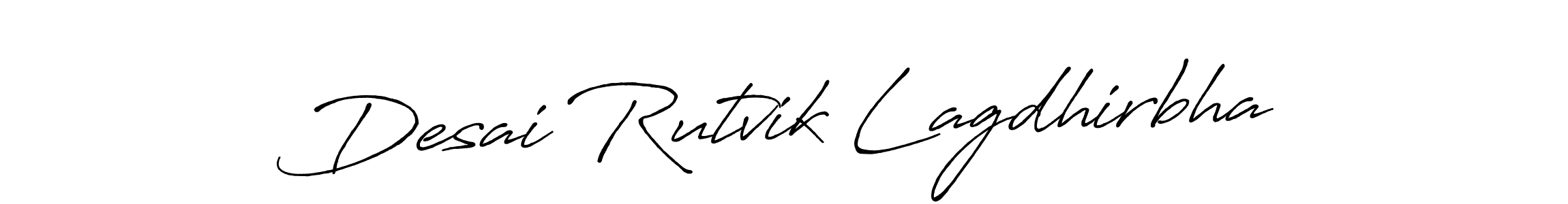 Make a short Desai Rutvik Lagdhirbha signature style. Manage your documents anywhere anytime using Antro_Vectra_Bolder. Create and add eSignatures, submit forms, share and send files easily. Desai Rutvik Lagdhirbha signature style 7 images and pictures png