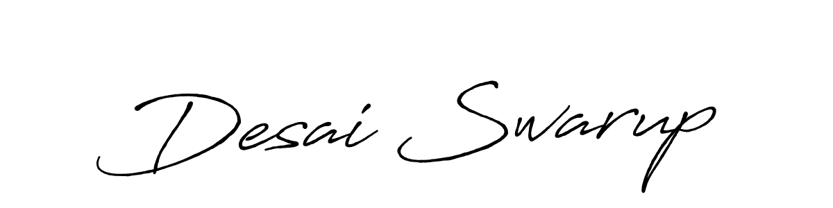 Make a short Desai Swarup signature style. Manage your documents anywhere anytime using Antro_Vectra_Bolder. Create and add eSignatures, submit forms, share and send files easily. Desai Swarup signature style 7 images and pictures png