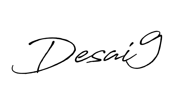 How to make Desai9 signature? Antro_Vectra_Bolder is a professional autograph style. Create handwritten signature for Desai9 name. Desai9 signature style 7 images and pictures png