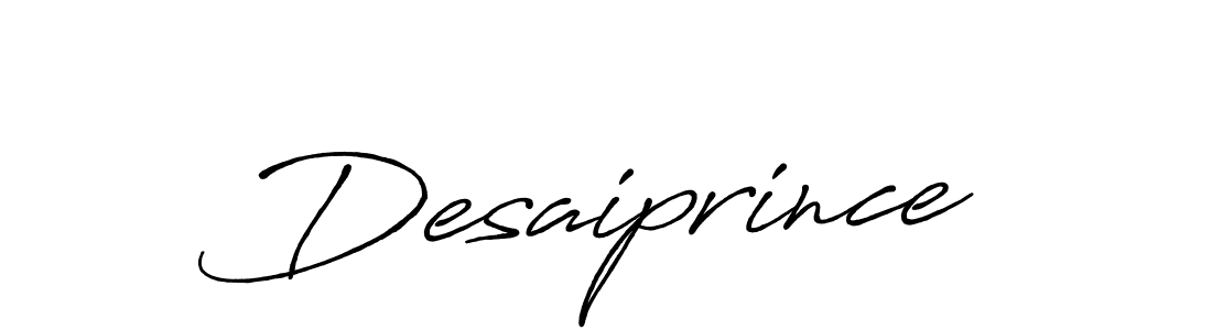 How to make Desaiprince name signature. Use Antro_Vectra_Bolder style for creating short signs online. This is the latest handwritten sign. Desaiprince signature style 7 images and pictures png