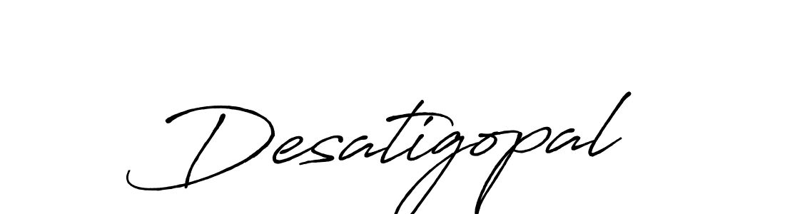 How to make Desatigopal name signature. Use Antro_Vectra_Bolder style for creating short signs online. This is the latest handwritten sign. Desatigopal signature style 7 images and pictures png