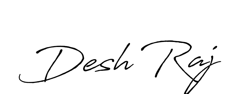 Make a beautiful signature design for name Desh Raj. With this signature (Antro_Vectra_Bolder) style, you can create a handwritten signature for free. Desh Raj signature style 7 images and pictures png