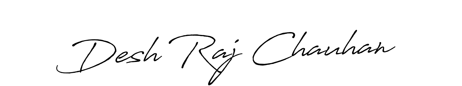 The best way (Antro_Vectra_Bolder) to make a short signature is to pick only two or three words in your name. The name Desh Raj Chauhan include a total of six letters. For converting this name. Desh Raj Chauhan signature style 7 images and pictures png