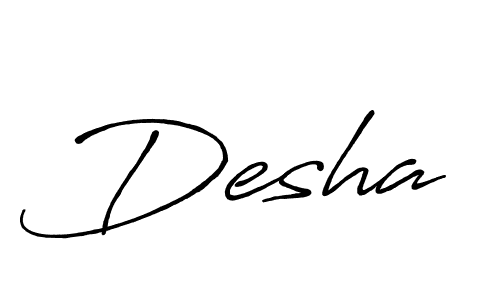 This is the best signature style for the Desha name. Also you like these signature font (Antro_Vectra_Bolder). Mix name signature. Desha signature style 7 images and pictures png