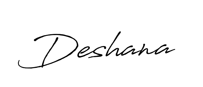 Deshana stylish signature style. Best Handwritten Sign (Antro_Vectra_Bolder) for my name. Handwritten Signature Collection Ideas for my name Deshana. Deshana signature style 7 images and pictures png