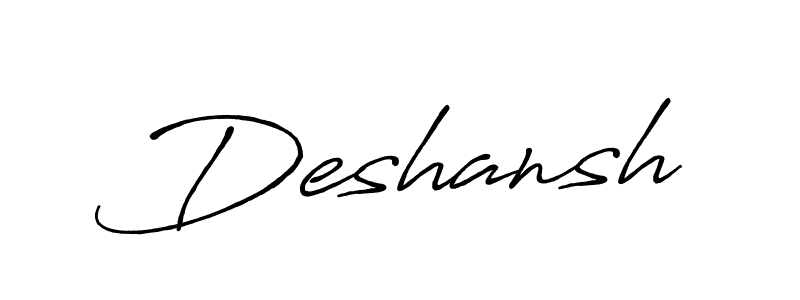 if you are searching for the best signature style for your name Deshansh. so please give up your signature search. here we have designed multiple signature styles  using Antro_Vectra_Bolder. Deshansh signature style 7 images and pictures png