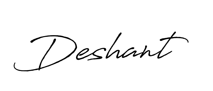 Once you've used our free online signature maker to create your best signature Antro_Vectra_Bolder style, it's time to enjoy all of the benefits that Deshant name signing documents. Deshant signature style 7 images and pictures png