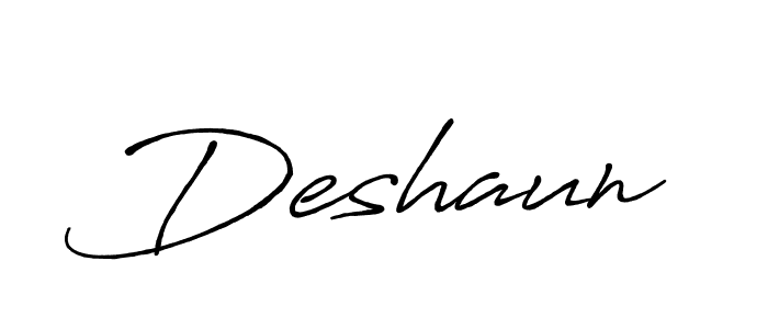 It looks lik you need a new signature style for name Deshaun. Design unique handwritten (Antro_Vectra_Bolder) signature with our free signature maker in just a few clicks. Deshaun signature style 7 images and pictures png