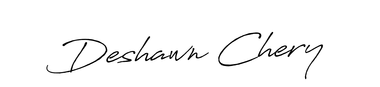 How to make Deshawn Chery name signature. Use Antro_Vectra_Bolder style for creating short signs online. This is the latest handwritten sign. Deshawn Chery signature style 7 images and pictures png