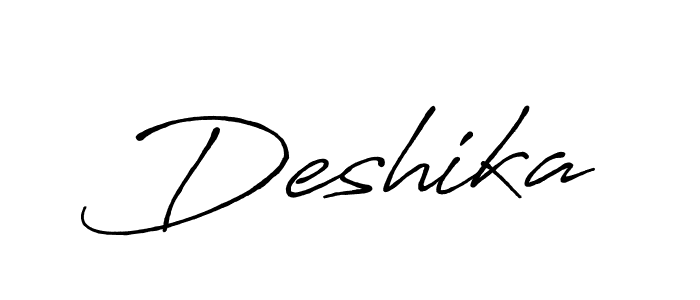 Make a short Deshika signature style. Manage your documents anywhere anytime using Antro_Vectra_Bolder. Create and add eSignatures, submit forms, share and send files easily. Deshika signature style 7 images and pictures png