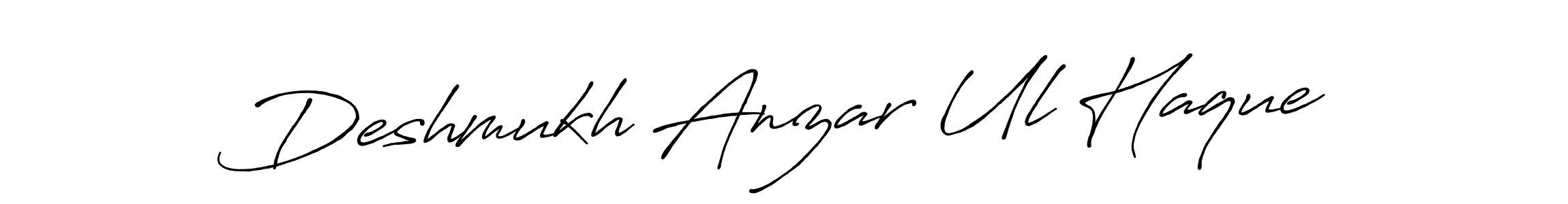 Make a beautiful signature design for name Deshmukh Anzar Ul Haque. Use this online signature maker to create a handwritten signature for free. Deshmukh Anzar Ul Haque signature style 7 images and pictures png