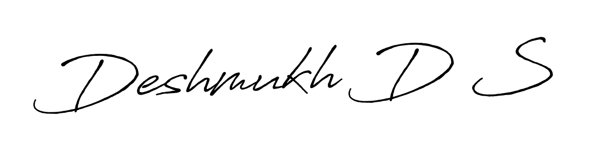 It looks lik you need a new signature style for name Deshmukh D S. Design unique handwritten (Antro_Vectra_Bolder) signature with our free signature maker in just a few clicks. Deshmukh D S signature style 7 images and pictures png