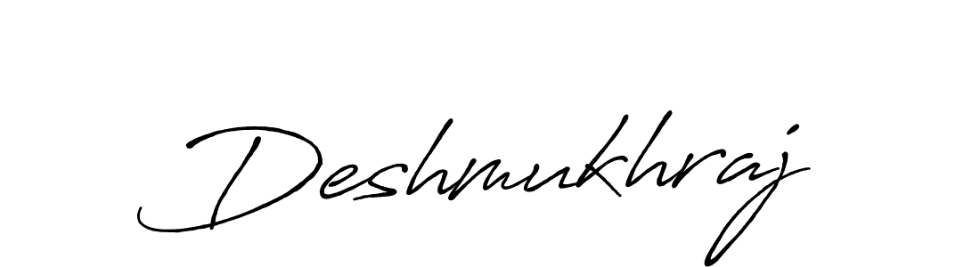 Create a beautiful signature design for name Deshmukhraj. With this signature (Antro_Vectra_Bolder) fonts, you can make a handwritten signature for free. Deshmukhraj signature style 7 images and pictures png