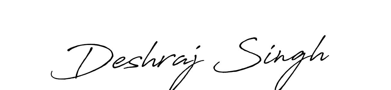 Make a beautiful signature design for name Deshraj Singh. With this signature (Antro_Vectra_Bolder) style, you can create a handwritten signature for free. Deshraj Singh signature style 7 images and pictures png