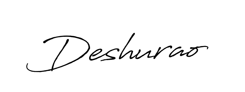 Deshurao stylish signature style. Best Handwritten Sign (Antro_Vectra_Bolder) for my name. Handwritten Signature Collection Ideas for my name Deshurao. Deshurao signature style 7 images and pictures png