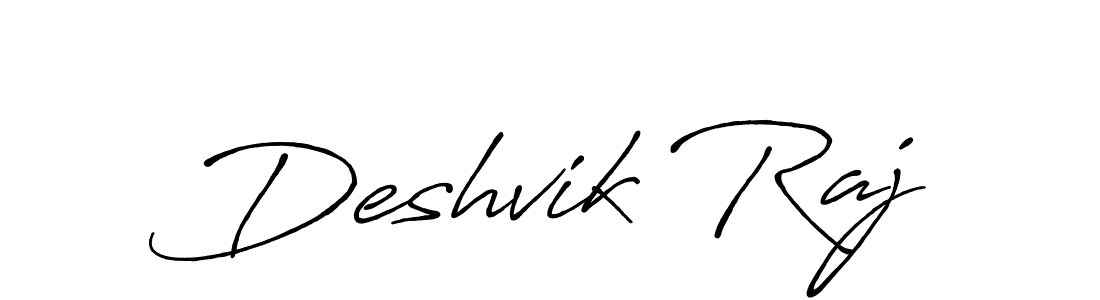 Also You can easily find your signature by using the search form. We will create Deshvik Raj name handwritten signature images for you free of cost using Antro_Vectra_Bolder sign style. Deshvik Raj signature style 7 images and pictures png