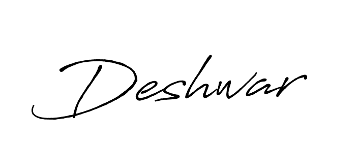 You should practise on your own different ways (Antro_Vectra_Bolder) to write your name (Deshwar) in signature. don't let someone else do it for you. Deshwar signature style 7 images and pictures png