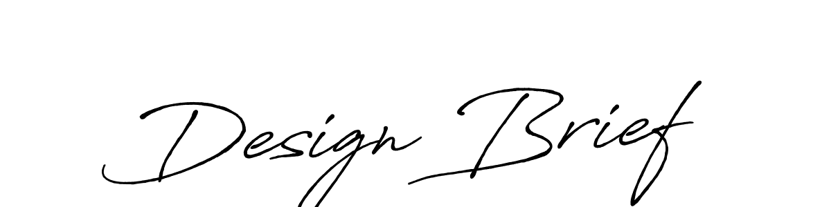 Similarly Antro_Vectra_Bolder is the best handwritten signature design. Signature creator online .You can use it as an online autograph creator for name Design Brief. Design Brief signature style 7 images and pictures png