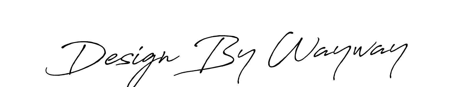 You should practise on your own different ways (Antro_Vectra_Bolder) to write your name (Design By Wayway) in signature. don't let someone else do it for you. Design By Wayway signature style 7 images and pictures png