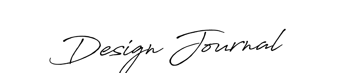 Design your own signature with our free online signature maker. With this signature software, you can create a handwritten (Antro_Vectra_Bolder) signature for name Design Journal. Design Journal signature style 7 images and pictures png