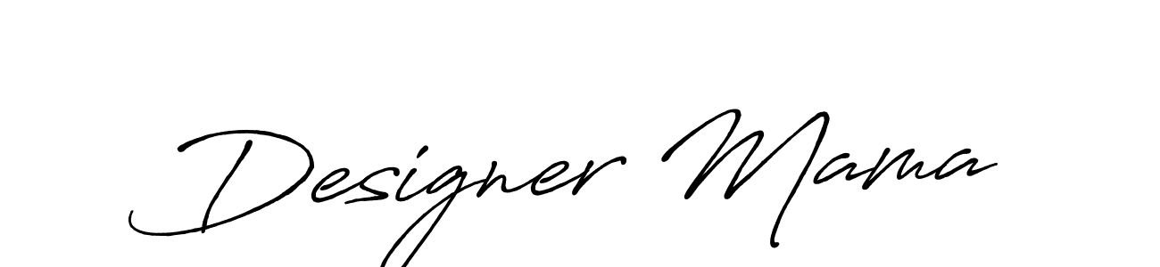 Design your own signature with our free online signature maker. With this signature software, you can create a handwritten (Antro_Vectra_Bolder) signature for name Designer Mama. Designer Mama signature style 7 images and pictures png