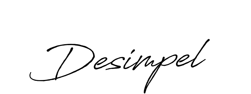 Make a short Desimpel signature style. Manage your documents anywhere anytime using Antro_Vectra_Bolder. Create and add eSignatures, submit forms, share and send files easily. Desimpel signature style 7 images and pictures png