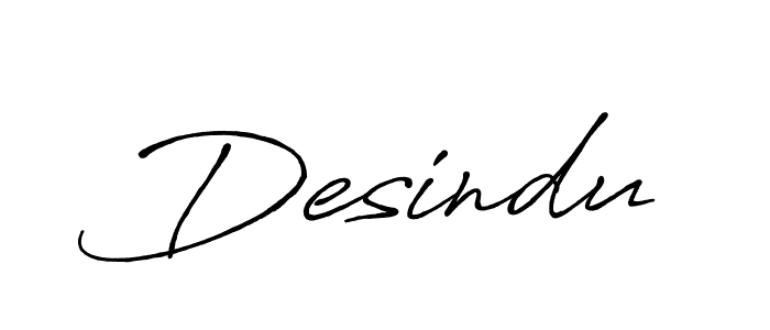 Desindu stylish signature style. Best Handwritten Sign (Antro_Vectra_Bolder) for my name. Handwritten Signature Collection Ideas for my name Desindu. Desindu signature style 7 images and pictures png