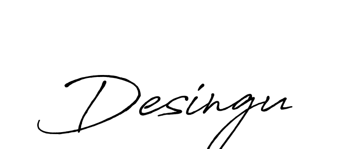 The best way (Antro_Vectra_Bolder) to make a short signature is to pick only two or three words in your name. The name Desingu include a total of six letters. For converting this name. Desingu signature style 7 images and pictures png