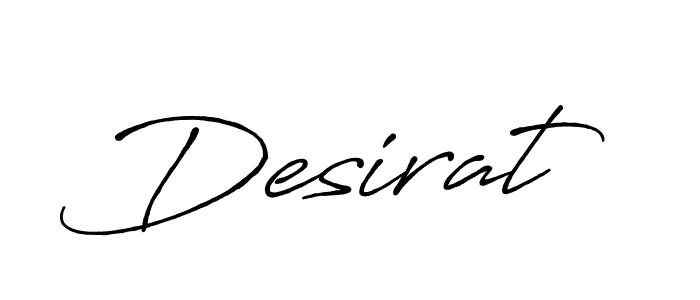 Make a beautiful signature design for name Desirat. With this signature (Antro_Vectra_Bolder) style, you can create a handwritten signature for free. Desirat signature style 7 images and pictures png