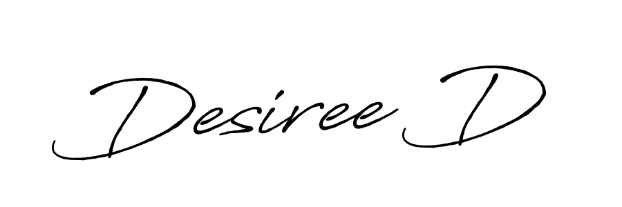 How to make Desiree D signature? Antro_Vectra_Bolder is a professional autograph style. Create handwritten signature for Desiree D name. Desiree D signature style 7 images and pictures png