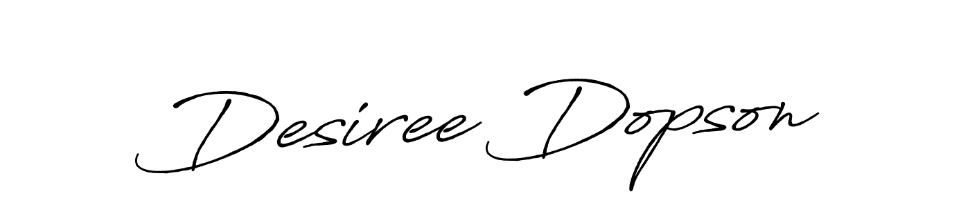Make a beautiful signature design for name Desiree Dopson. Use this online signature maker to create a handwritten signature for free. Desiree Dopson signature style 7 images and pictures png