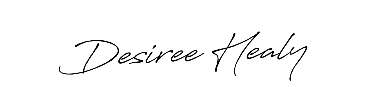 Use a signature maker to create a handwritten signature online. With this signature software, you can design (Antro_Vectra_Bolder) your own signature for name Desiree Healy. Desiree Healy signature style 7 images and pictures png