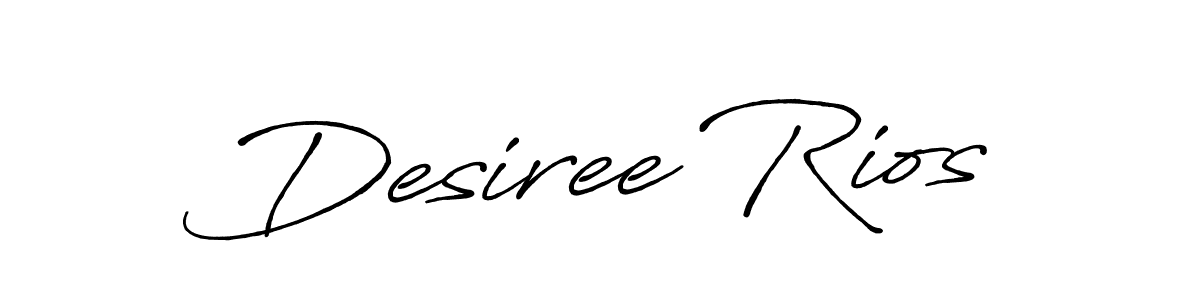 Make a beautiful signature design for name Desiree Rios. With this signature (Antro_Vectra_Bolder) style, you can create a handwritten signature for free. Desiree Rios signature style 7 images and pictures png