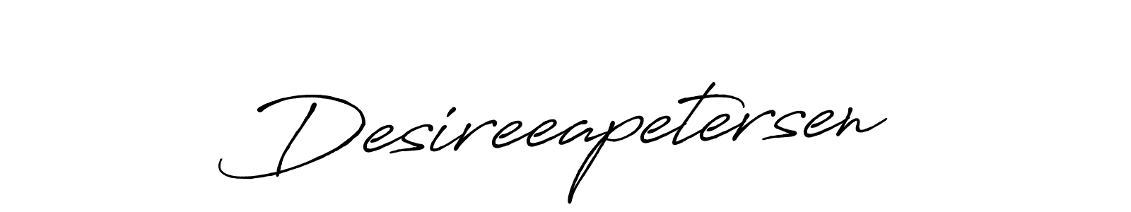 Also we have Desireeapetersen name is the best signature style. Create professional handwritten signature collection using Antro_Vectra_Bolder autograph style. Desireeapetersen signature style 7 images and pictures png