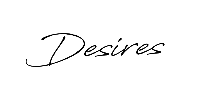 The best way (Antro_Vectra_Bolder) to make a short signature is to pick only two or three words in your name. The name Desires include a total of six letters. For converting this name. Desires signature style 7 images and pictures png
