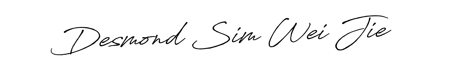 Also we have Desmond Sim Wei Jie name is the best signature style. Create professional handwritten signature collection using Antro_Vectra_Bolder autograph style. Desmond Sim Wei Jie signature style 7 images and pictures png