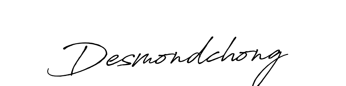 Antro_Vectra_Bolder is a professional signature style that is perfect for those who want to add a touch of class to their signature. It is also a great choice for those who want to make their signature more unique. Get Desmondchong name to fancy signature for free. Desmondchong signature style 7 images and pictures png