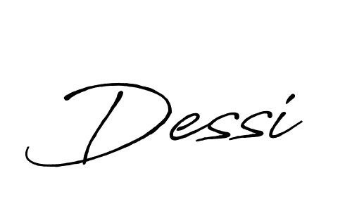 Design your own signature with our free online signature maker. With this signature software, you can create a handwritten (Antro_Vectra_Bolder) signature for name Dessi. Dessi signature style 7 images and pictures png