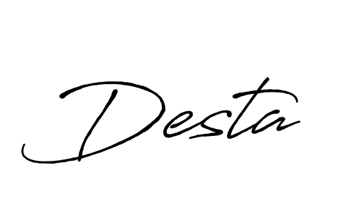 You should practise on your own different ways (Antro_Vectra_Bolder) to write your name (Desta) in signature. don't let someone else do it for you. Desta signature style 7 images and pictures png