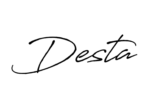 Also You can easily find your signature by using the search form. We will create Desta name handwritten signature images for you free of cost using Antro_Vectra_Bolder sign style. Desta signature style 7 images and pictures png