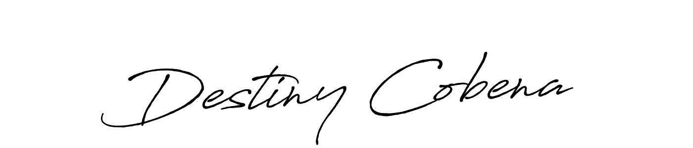 Create a beautiful signature design for name Destiny Cobena. With this signature (Antro_Vectra_Bolder) fonts, you can make a handwritten signature for free. Destiny Cobena signature style 7 images and pictures png