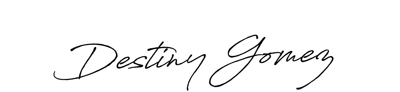 The best way (Antro_Vectra_Bolder) to make a short signature is to pick only two or three words in your name. The name Destiny Gomez include a total of six letters. For converting this name. Destiny Gomez signature style 7 images and pictures png