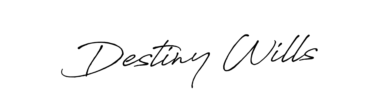 Once you've used our free online signature maker to create your best signature Antro_Vectra_Bolder style, it's time to enjoy all of the benefits that Destiny Wills name signing documents. Destiny Wills signature style 7 images and pictures png