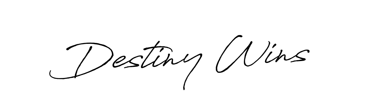 The best way (Antro_Vectra_Bolder) to make a short signature is to pick only two or three words in your name. The name Destiny Wins include a total of six letters. For converting this name. Destiny Wins signature style 7 images and pictures png