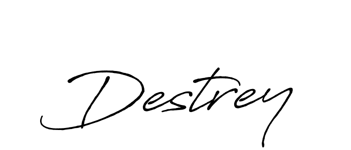 Use a signature maker to create a handwritten signature online. With this signature software, you can design (Antro_Vectra_Bolder) your own signature for name Destrey. Destrey signature style 7 images and pictures png