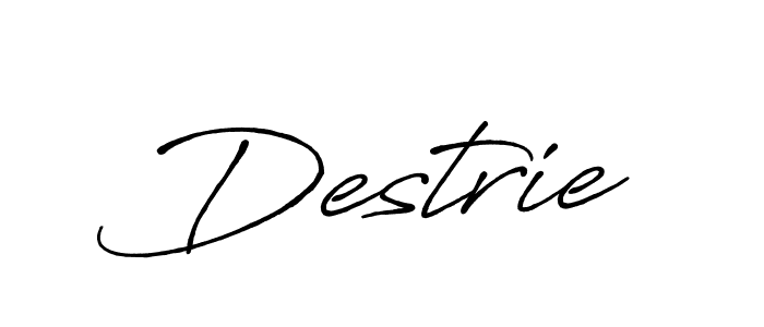 The best way (Antro_Vectra_Bolder) to make a short signature is to pick only two or three words in your name. The name Destrie include a total of six letters. For converting this name. Destrie signature style 7 images and pictures png