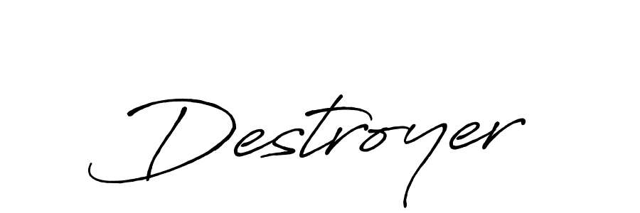 You should practise on your own different ways (Antro_Vectra_Bolder) to write your name (Destroyer) in signature. don't let someone else do it for you. Destroyer signature style 7 images and pictures png